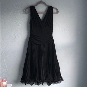 Frilly black dress